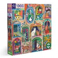 Cats in Windows Jigsaw Puzzle - 1000 Piece