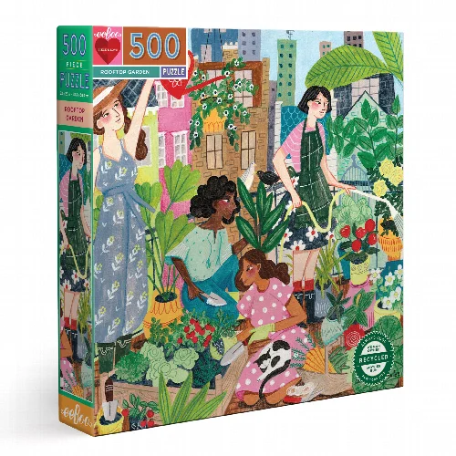 Rooftop Garden Square Jigsaw Puzzle - 500 Piece - Image 1