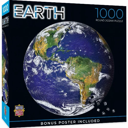 MasterPieces Solar System Jigsaw Puzzle - The Earth - 1000 Piece - Image 1