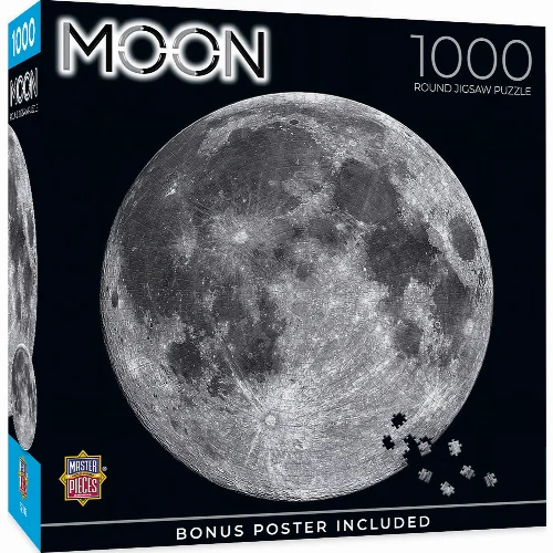 MasterPieces Solar System Jigsaw Puzzle - The Moon - 1000 Piece - Image 1
