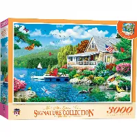 MasterPieces Signature Jigsaw Puzzle - Lakeside Memories By Alan Giana - 3000 Piece