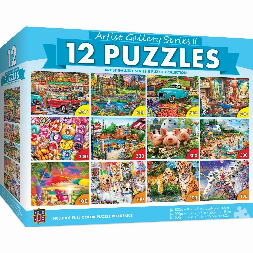 MasterPieces Artist Gallery V2 Jigsaw Puzzle 12-Pack - Image 1