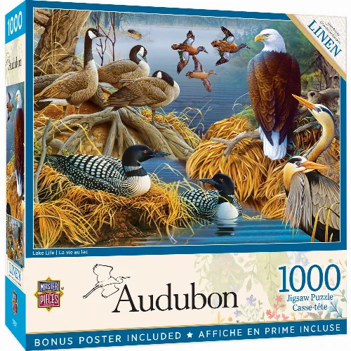 MasterPieces Audubon Jigsaw Puzzle - Lake Life - 1000 Piece - Image 1