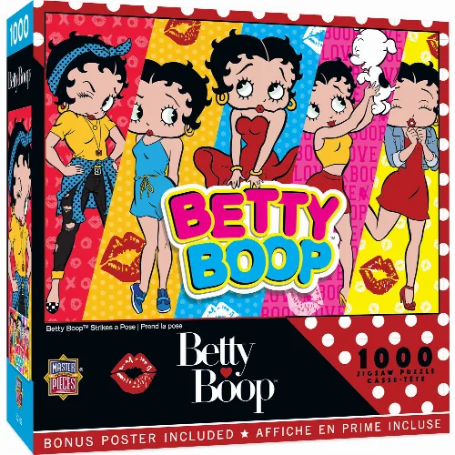 MasterPieces Betty Boop Jigsaw Puzzle - Strikes a Pose - 1000 Piece - Image 1
