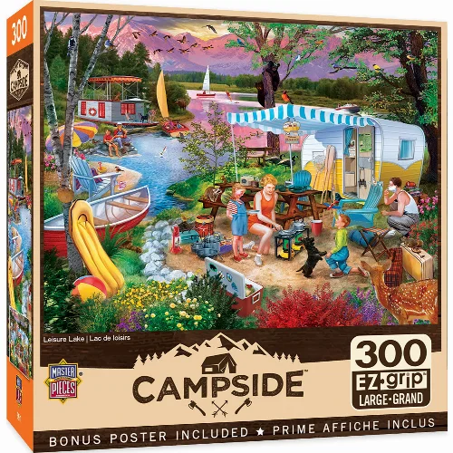 MasterPieces Campside Jigsaw Puzzle - Leisure Lake - 300 Piece - Image 1