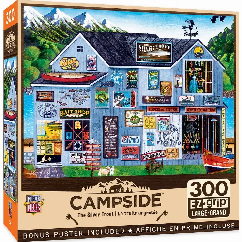 MasterPieces Campside Jigsaw Puzzle - The Silver Trout - 300 Piece - Image 1