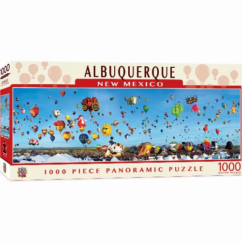 MasterPieces American Vista Panoramic Jigsaw Puzzle - Albuquerque Balloons - 1000 Piece - Image 1