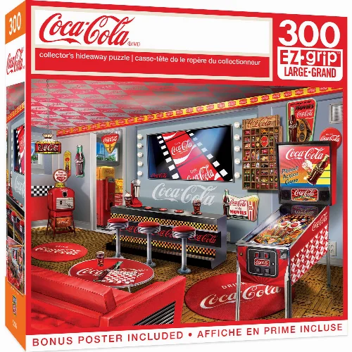 MasterPieces Coca-Cola Jigsaw Puzzle - Collector's Hideaway - 300 Piece - Image 1