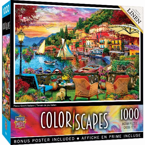 MasterPieces Colorscapes Jigsaw Puzzle - Parco Giochi Italiano - 1000 Piece - Image 1