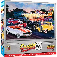 MasterPieces Cruisin Route 66 Jigsaw Puzzle - Dogs & Burgers - 1000 Piece