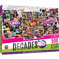 MasterPieces Decades Jigsaw Puzzle - The 80's 3-Pack - 500 Piece