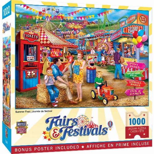 MasterPieces Fairs & Festivals Jigsaw Puzzle - Summer Fest - 1000 Piece - Image 1