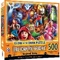 MasterPieces Glow in the Dark Halloween Jigsaw Puzzle - Scared Silly - 500 Piece