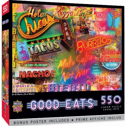 MasterPieces Good Eats Jigsaw Puzzle - En El Barrio - 550 Piece - Image 1