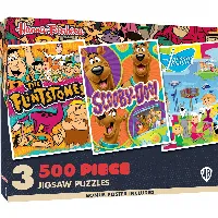 Hanna-Barbera - Flintstones, Scooby-Doo, Jetsons Jigsaw Puzzle 3-Pack - 500 Piece