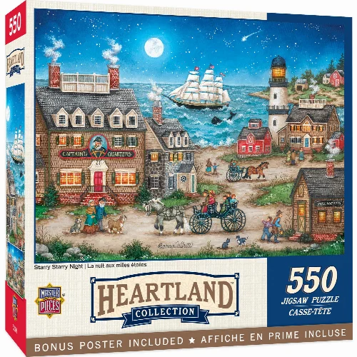 MasterPieces Heartland Jigsaw Puzzle - Starry Starry Night - 550 Piece - Image 1
