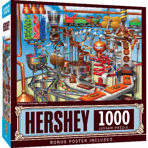 MasterPieces Hershey's Jigsaw Puzzle - Chocolate Factory - 1000 Piece - Image 1