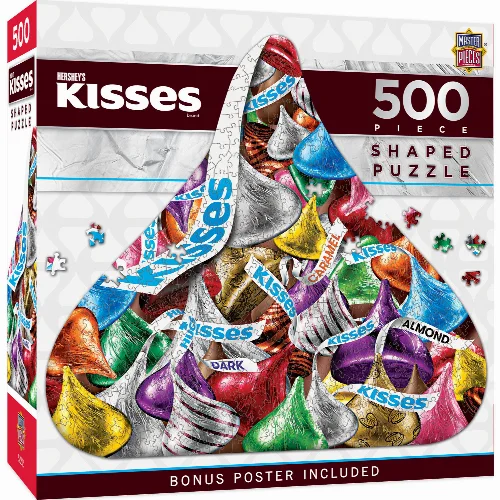 MasterPieces Hershey's Shaped Jigsaw Puzzle - Kiss - 500 Piece - Image 1