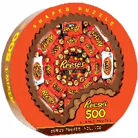 MasterPieces Hershey's Shaped Jigsaw Puzzle - Reese's (Round) - 500 Piece