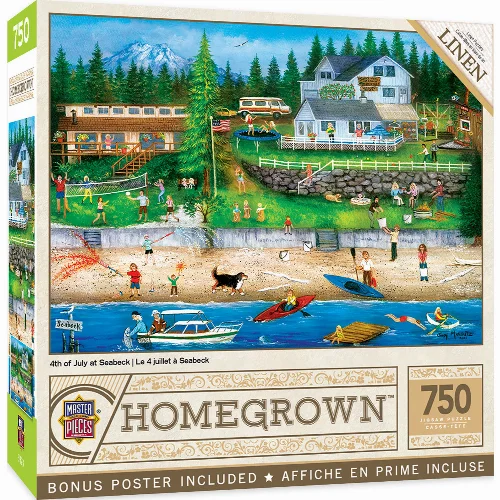 MasterPieces Homegrown Jigsaw Puzzle - 4th of July at Seabeck - 750 Piece - Image 1