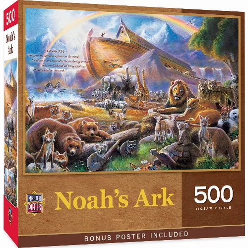 MasterPieces Inspirational Jigsaw Puzzle - Noah's Ark - 500 Piece - Image 1