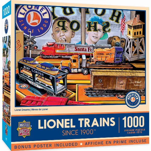 MasterPieces Lionel Jigsaw Puzzle - Lionel Dreams - 1000 Piece - Image 1