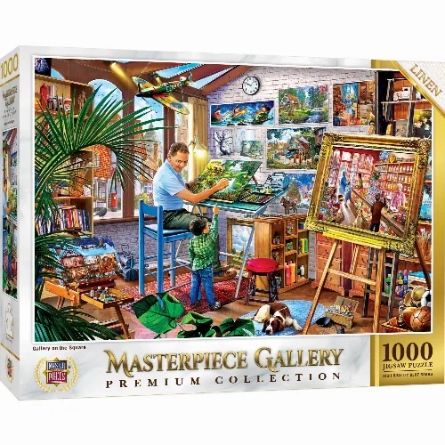 MasterPieces MasterPiece Gallery Jigsaw Puzzle - Gallery on the Square - 1000 Piece - Image 1