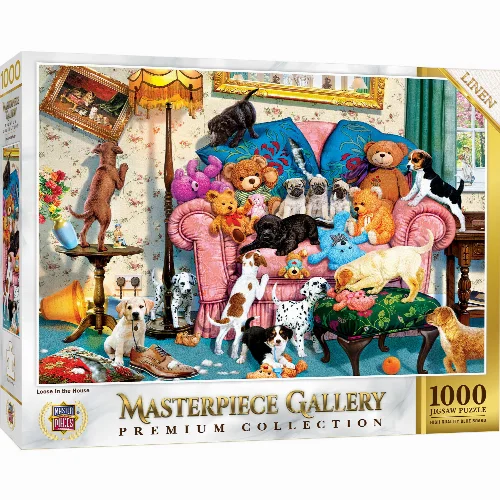 MasterPieces MasterPiece Gallery Jigsaw Puzzle - Loose in the House - 1000 Piece - Image 1