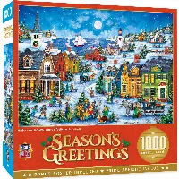 MasterPieces Season's Greetings Jigsaw Puzzle - Harbor Side Carolers - 1000 Piece