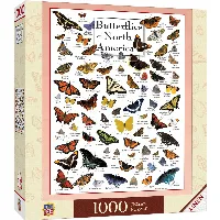 MasterPieces Field Guide Jigsaw Puzzle - Butterflies of North America - 1000 Piece