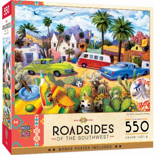 MasterPieces Roadsides Of The Southwest Jigsaw Puzzle - The Other Side of the Border - 550 Piece - Image 1