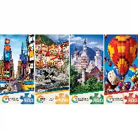MasterPieces Space Savers Jigsaw Puzzle - Masters of Photography 4-Pack - 500 Piece