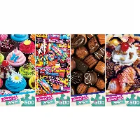 MasterPieces Space Savers Jigsaw Puzzle - Sweet Shoppe 4-Pack - 500 Piece