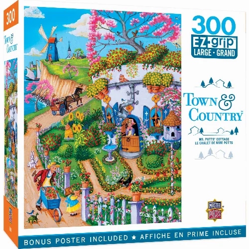MasterPieces Town & Country Jigsaw Puzzle - Ms. Potts Cottage - 300 Piece - Image 1