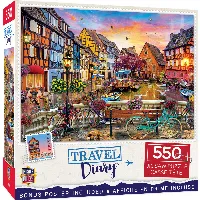 MasterPieces Travel Diary Jigsaw Puzzle - Cycling at Colmar, France - 550 Piece