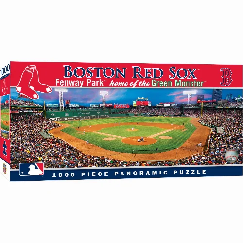 MasterPieces Panoramic Jigsaw Puzzle - Boston Red Sox - 1000 Piece - Image 1