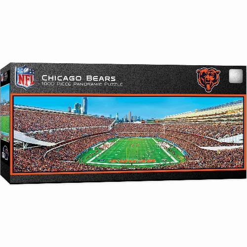 MasterPieces Panoramic Jigsaw Puzzle - Chicago Bears - End View - 1000 Piece - Image 1