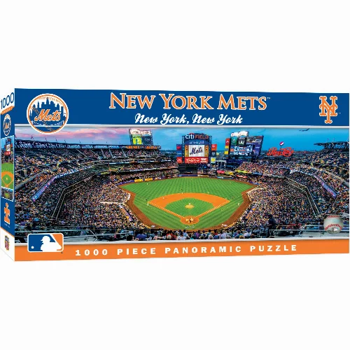 MasterPieces Panoramic Jigsaw Puzzle - New York Mets - 1000 Piece - Image 1
