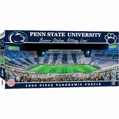 MasterPieces Panoramic Jigsaw Puzzle - Penn State Nittany Lions - Center View - 1000 Piece - Image 1