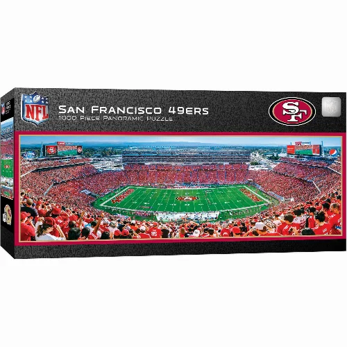 MasterPieces Panoramic Jigsaw Puzzle - San Francisco 49ers - Center View - 1000 Piece - Image 1