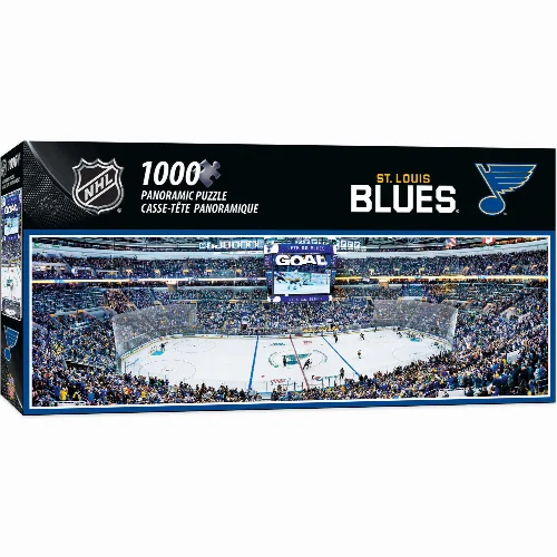MasterPieces Panoramic Jigsaw Puzzle - St. Louis Blues - 1000 Piece - Image 1