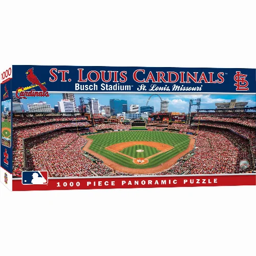 MasterPieces Panoramic Jigsaw Puzzle - St. Louis Cardinals - 1000 Piece - Image 1