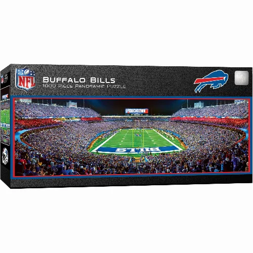 MasterPieces Panoramic Jigsaw Puzzle - Buffalo Bills - End View - 1000 Piece - Image 1