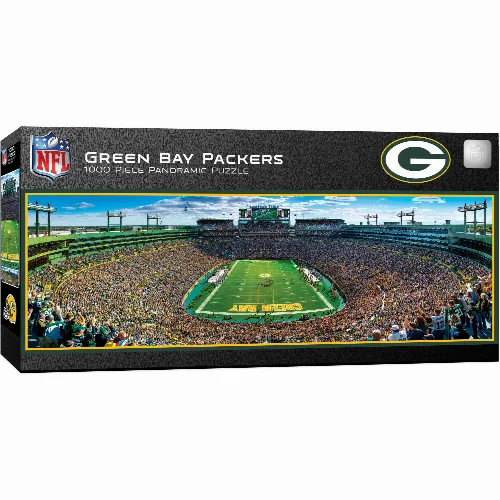 MasterPieces Panoramic Jigsaw Puzzle - Green Bay Packers - End View - 1000 Piece - Image 1