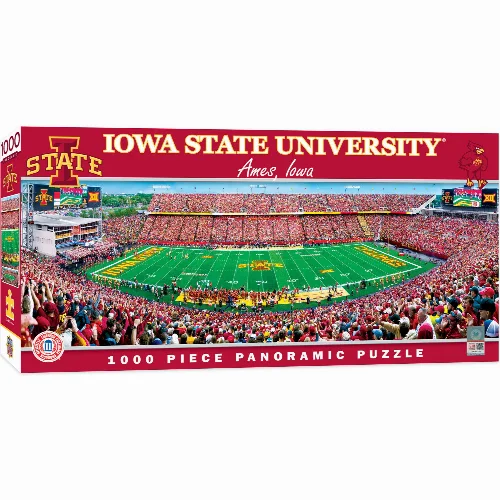 MasterPieces Panoramic Jigsaw Puzzle - Iowa State Cyclones - Day View - 1000 Piece - Image 1