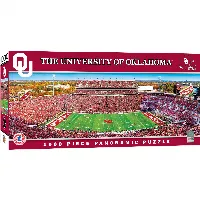 MasterPieces Panoramic Jigsaw Puzzle - Oklahoma Sooners - Center View - 1000 Piece