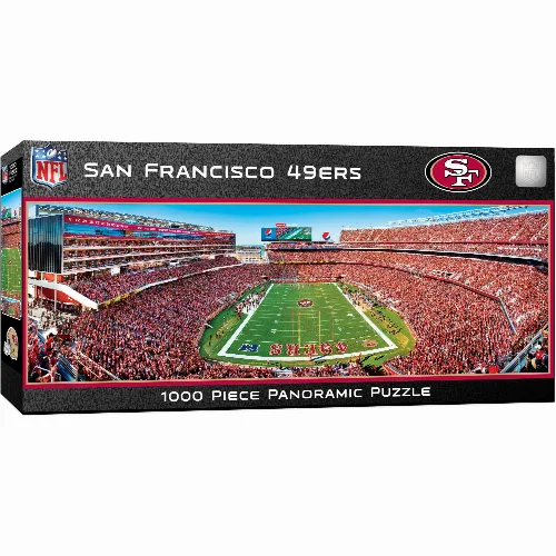 MasterPieces Panoramic Jigsaw Puzzle - San Francisco 49ers - End View - 1000 Piece - Image 1
