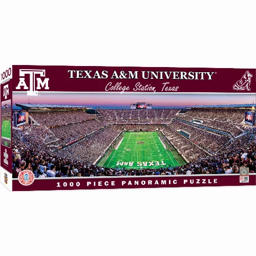 MasterPieces Panoramic Jigsaw Puzzle - Texas A&M Aggies - End View - 1000 Piece - Image 1