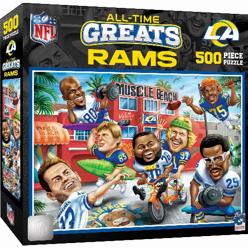 MasterPieces All Time Greats Jigsaw Puzzle - Los Angeles Rams - 500 Piece - Image 1