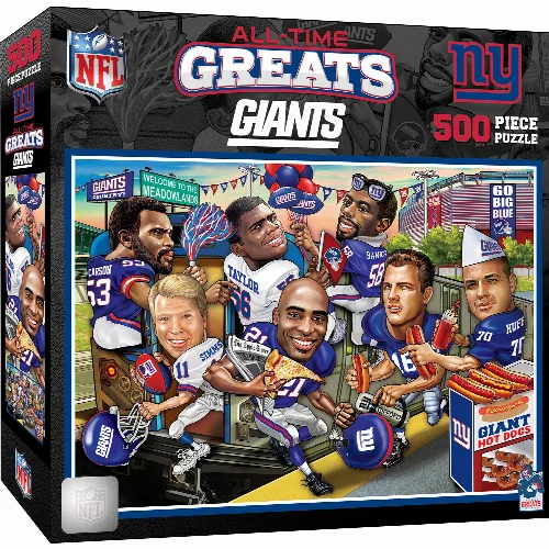 MasterPieces All Time Greats Jigsaw Puzzle - New York Giants - 500 Piece - Image 1